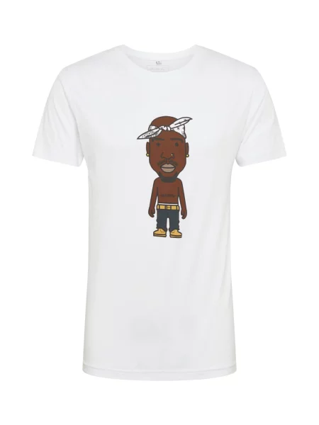 Mister Tee Tricou LA Sketch maro / galben / gri / negru alb