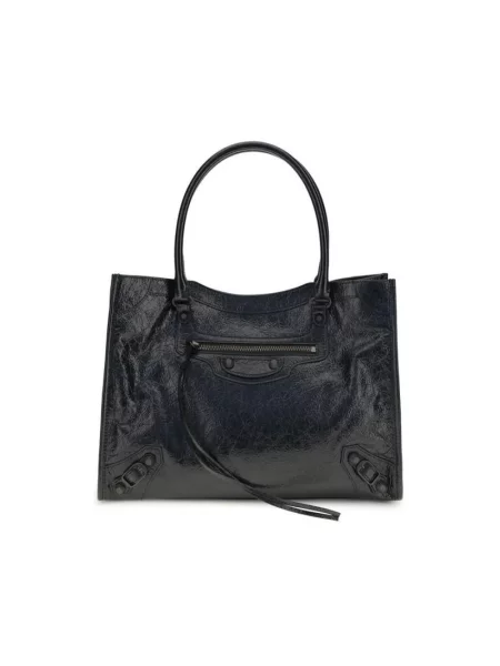 Shopperka Balenciaga skórzana klasyczna czarna