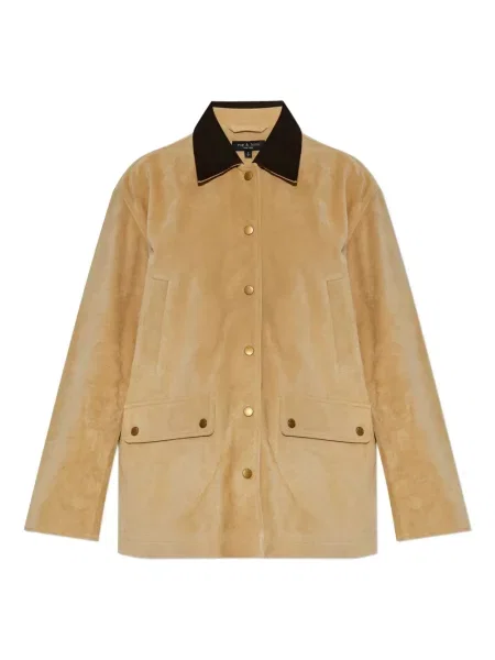 Geacă Rag & Bone din piele de căprioară