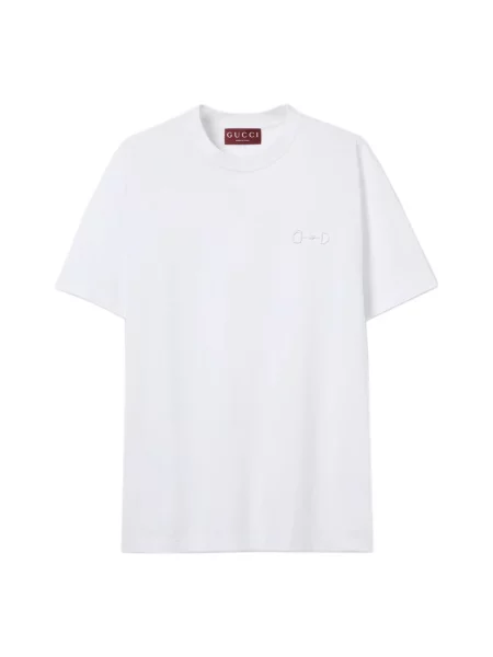 Koszulka Gucci z dżerseju biała