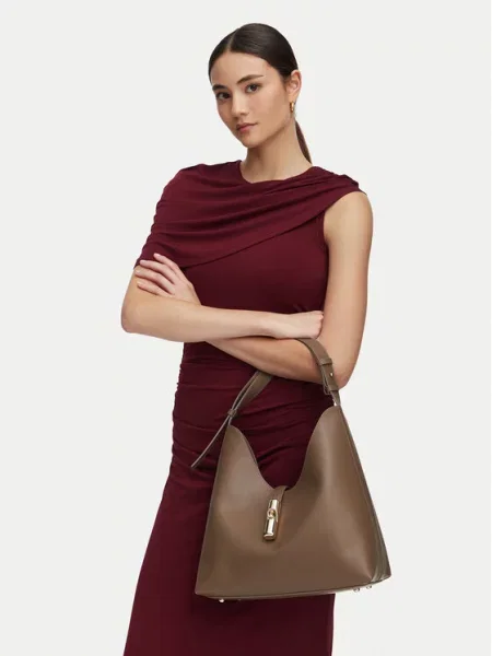 Furla hobo táska női bőr barna