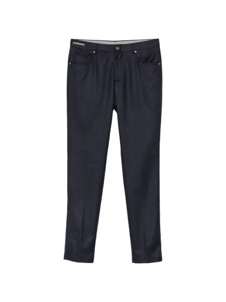 Pantaloni Corneliani de lână albastru