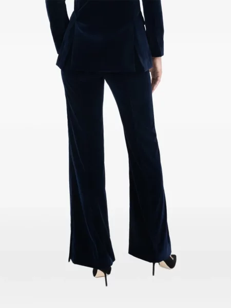 Pantaloni Borgo De Nor de catifea albastru