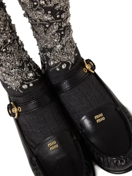 Pantofi loafer Miu Miu negru