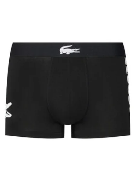 Férfi boxeralsó Lacoste 3 pár black/white/black/black. Méret: L fekete