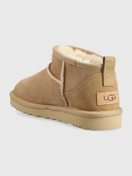 Замшевые классические мини сапоги Ugg коричневые