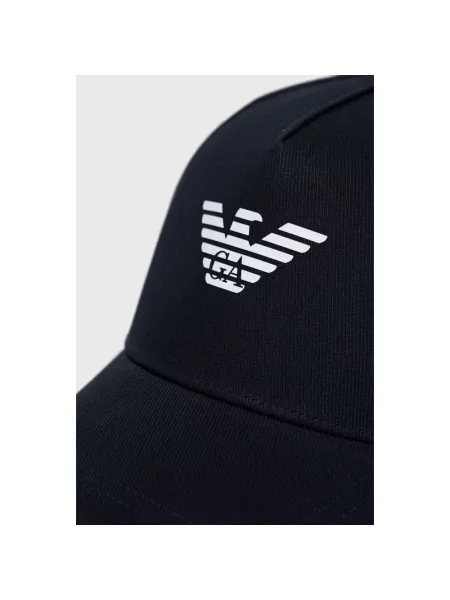 Czapka z daszkiem Emporio Armani z logo czarna