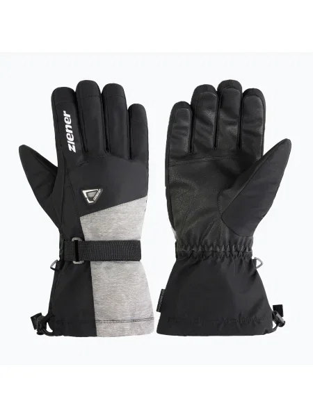 Лижні рукавички ZIENER Gentiano-Z AS black/white білі