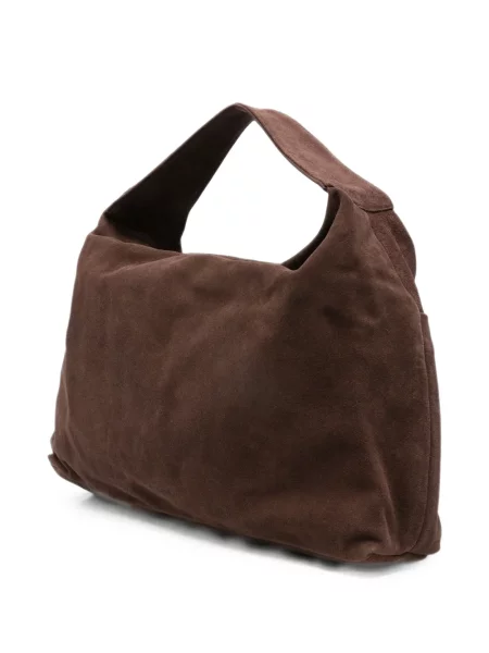 Велурена шопинг чанта Gimaguas кафяво