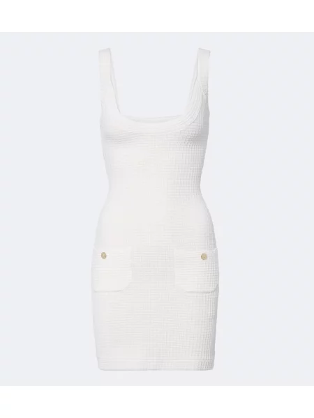 Rochie Melissa Odabash tricotate alb