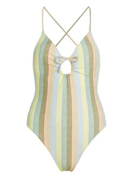 O'NEILL Costum de baie întreg Jaida / albastru deschis / verde / verde stuf bej