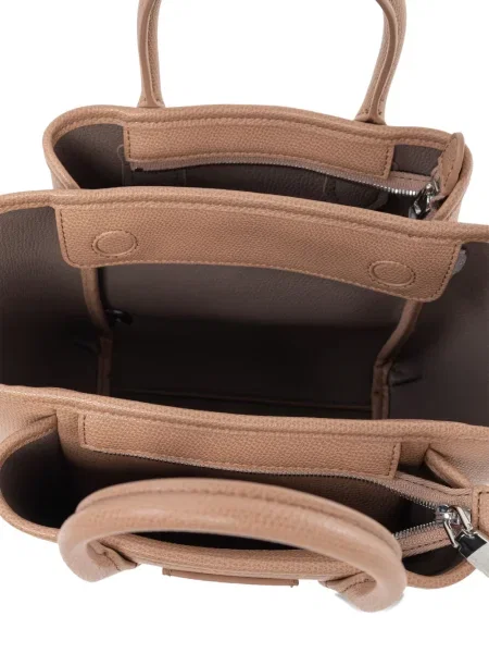 Geantă Emporio Armani cu imagine maro
