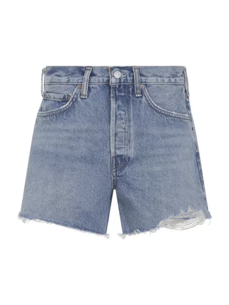 Krótkie bermudy Agolde niebieskie