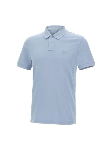Koszulka polo Boss Orange niebieska