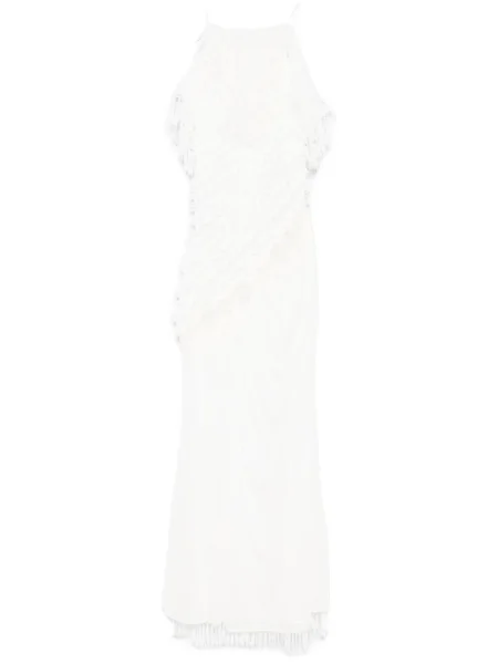 Rochie midi Christopher Esber până la genunchi de costum alb