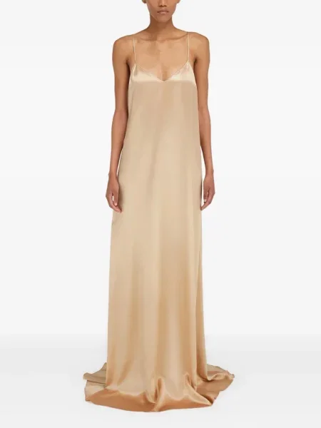 Rochie maxi Ferragamo cu decolteu în V de costum