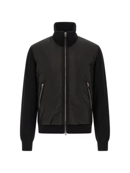 Вълнено яке тип бомбър Tom Ford черно