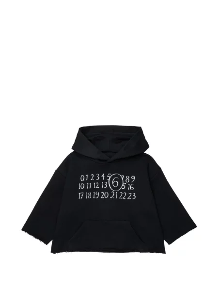 Bluza z kapturem dziecięca Mm6 Maison Margiela czarna