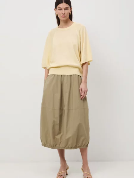 Medicine sweter lniany żółty