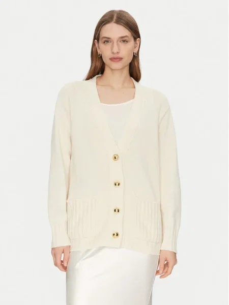 Luisa Spagnoli Cardigan Canolo Écru