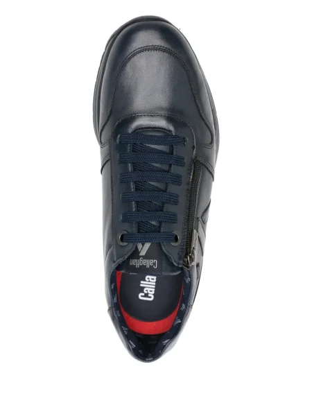 Sneakerși Callaghan din piele albastru