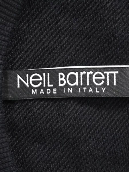 Пуловер Neil Barrett с кръгло деколте черно