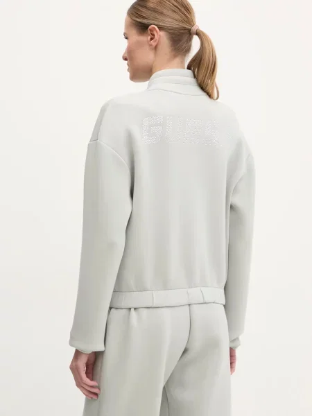 Свитер Guess с аппликацией серый