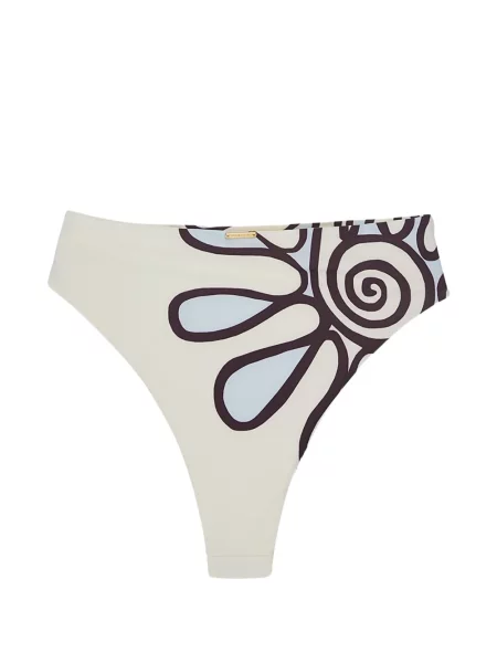 Bikini Cala De La Cruz cu talie înaltă cu model floral cu imagine