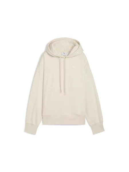 Bluza z kapturem HER o kroju oversize PUMA biała