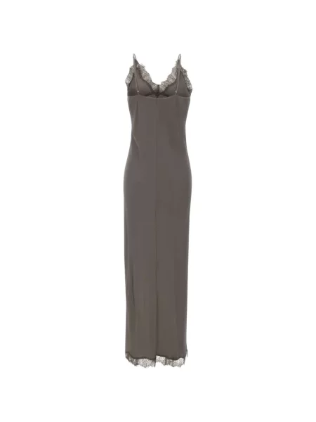 Rochie maxi Herskind din dantelă gri