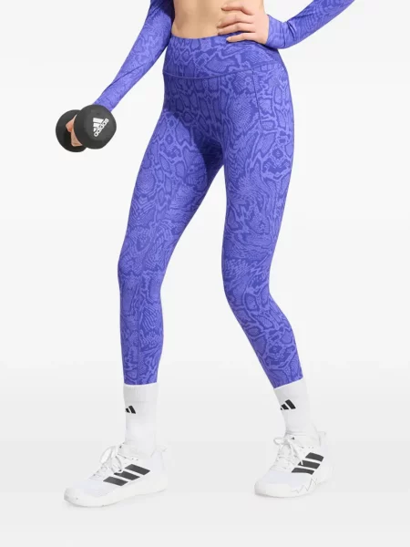 Geacă de blugi Adidas cu broderie cu dungi alergare albastru