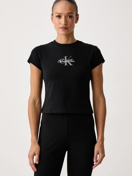 Calvin Klein Jeans tricou pentru femei din cu negru