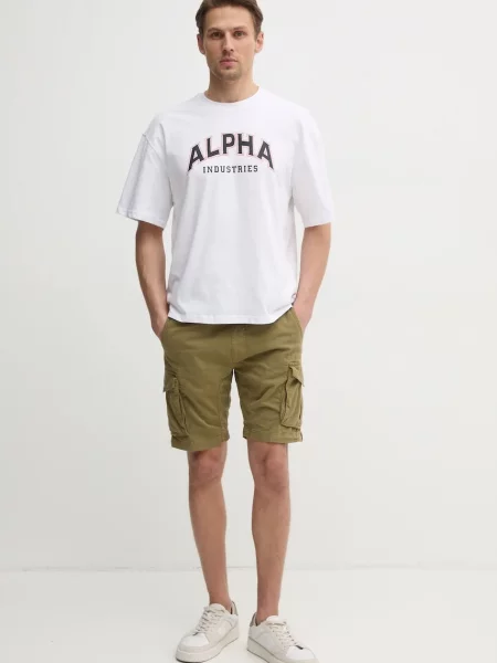 Alpha Industries kratka majica College bela