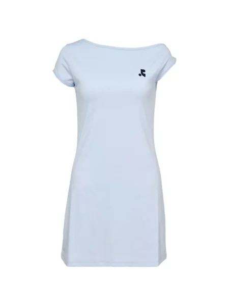 Rochie mini Rest & Recreation cu imagine cu un umăr gol albastru