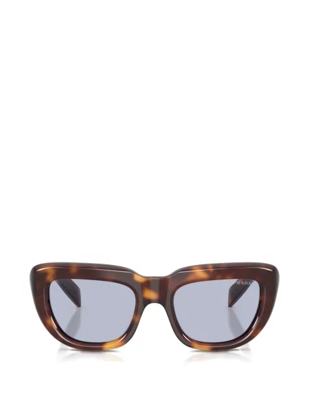 Ochelari de soare Prada Eyewear cu imprimeu geometric maro