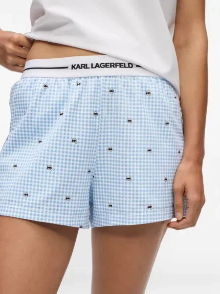 Pantaloni scurți Karl Lagerfeld albastru