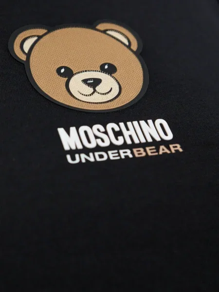 Ursuleț de pluș top Moschino din jerseu negru