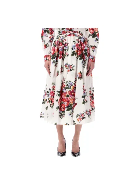 Spódnica midi Dolce And Gabbana biała