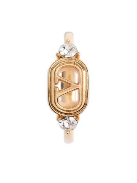 Inel Valentino Garavani de cristal auriu