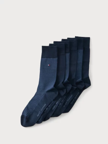 Tommy Hilfiger Underwear Ponožky námornícka modrá biela