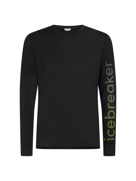 ICEBREAKER Tricou funcțional galben amestecat negru