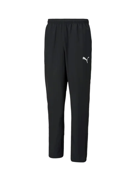 PUMA Pantaloni sport Team Rise negru alb
