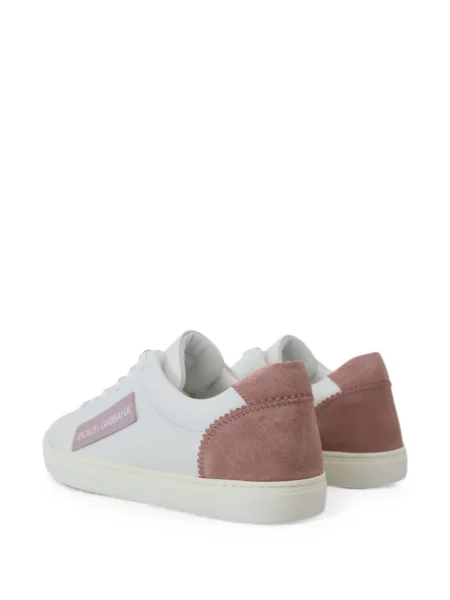 Szarvasbőr sneaker Dolce & Gabbana autogrammal fehér