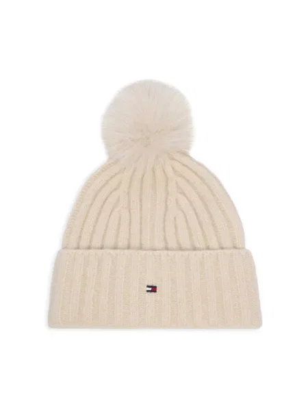 Tommy Hilfiger Căciulă Th Flag Crem