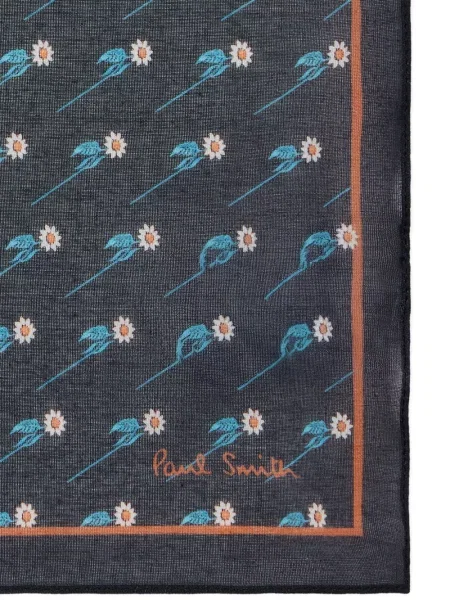 Fular Paul Smith cu model floral negru