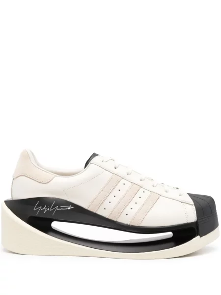 Sneakerși Y-3 din piele alb