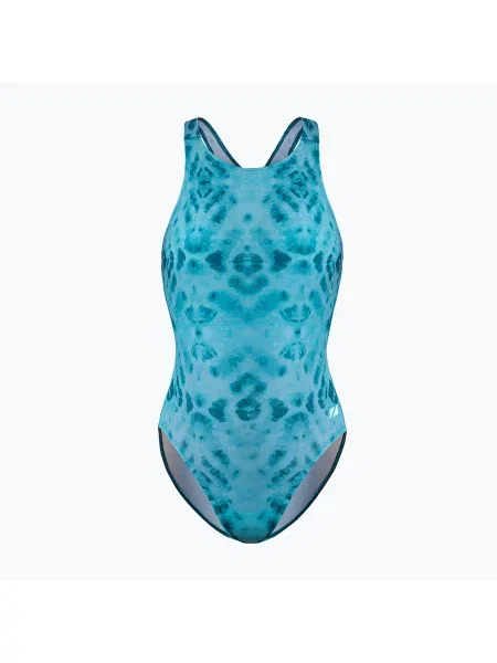 Costum de baie întreg pentru femei Classic teal tie-dye