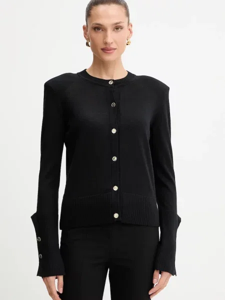 Simona Corsellini cardigan din lână light negru