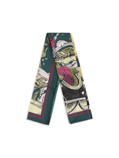 Chusta Burberry z nadrukiem zielona