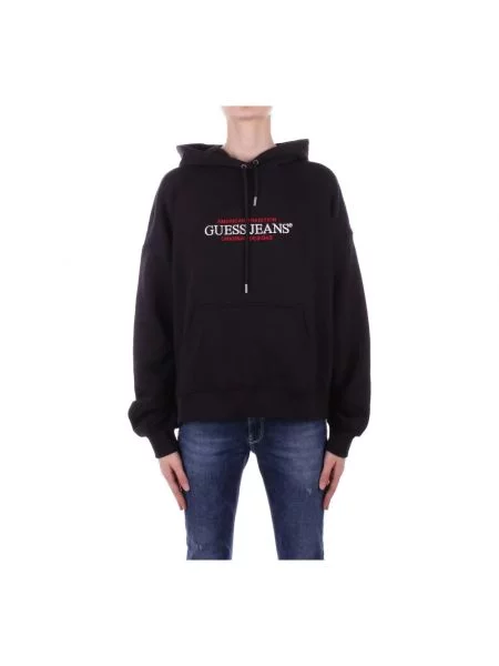 Bluza Guess Jeans Hood Os American Black L czarne